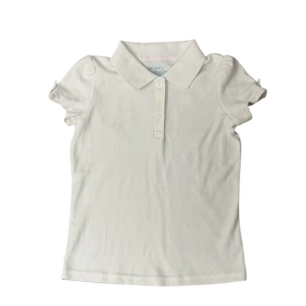 Cat & Jack, collared shirt, with buttons, short sleeves in white, size 5T